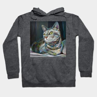 Cute Striped Cat Hoodie